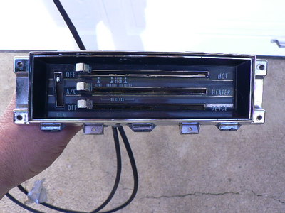 1967 Camaro Heater Control Lens Dash Parts